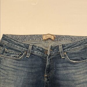 PAIGE Women's Classic Blue Boyfriend Jeans